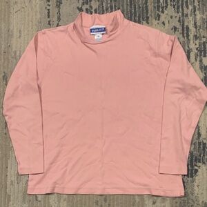 Vintage Pendleton Pink Long Sleeve Mock Turtleneck